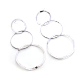 INÉS - large silver earrings
